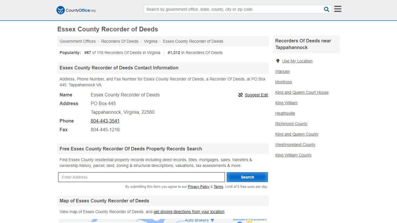 Essex County Recorder of Deeds